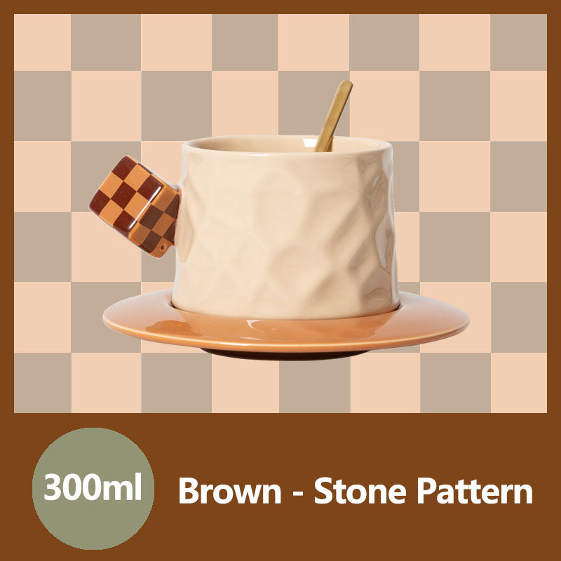 Rubik's Cube Ceramic Coffee Cup Set