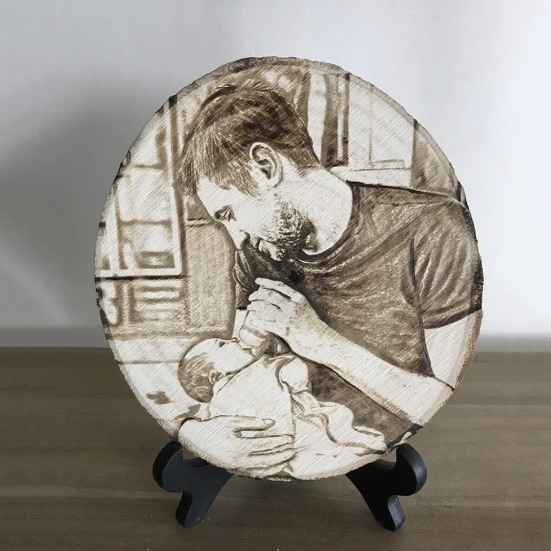 Personized Photo On Wood - Handmade
