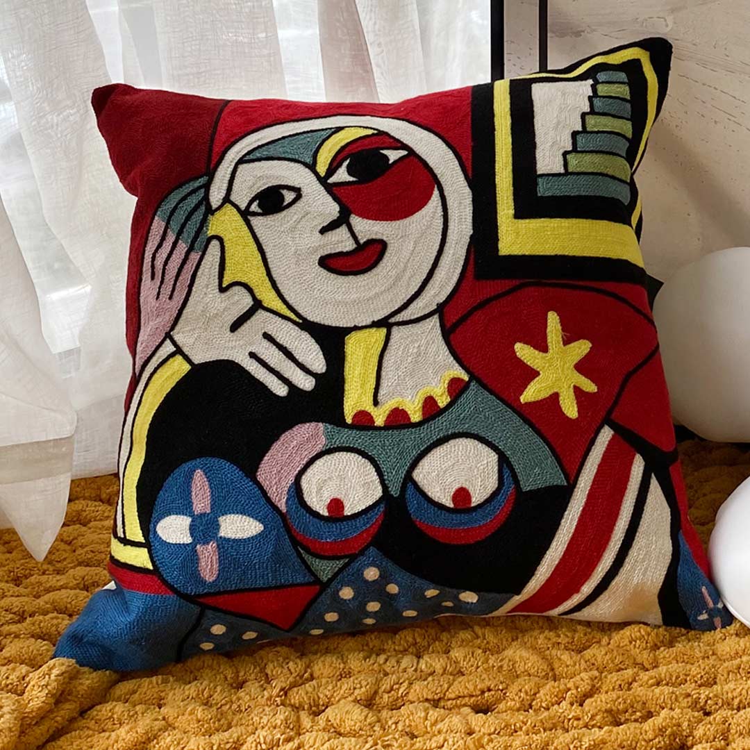 Taies d'oreiller d'art abstrait moderne (0215)