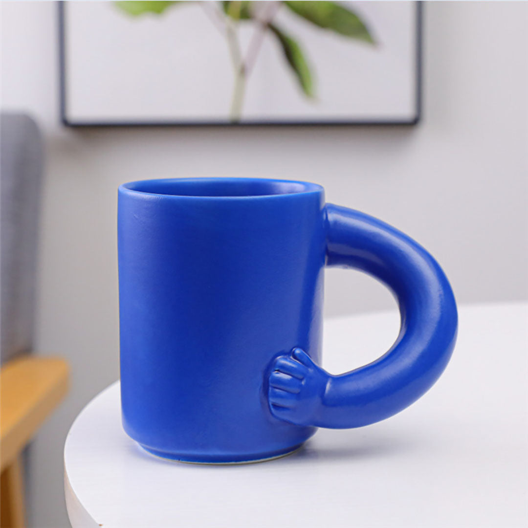 Ceramic Fat Arm Handle Mug