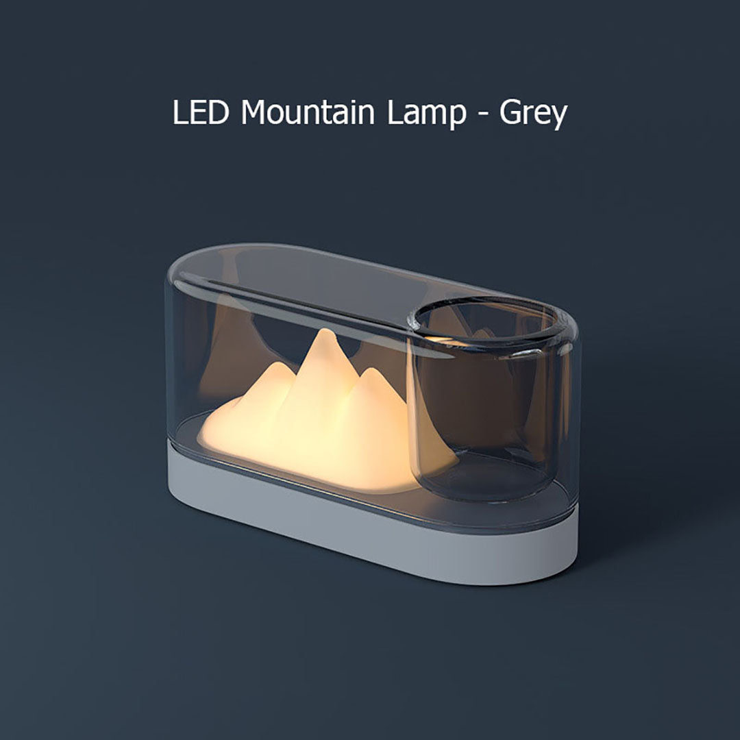 Mountain Lamp With A Pot