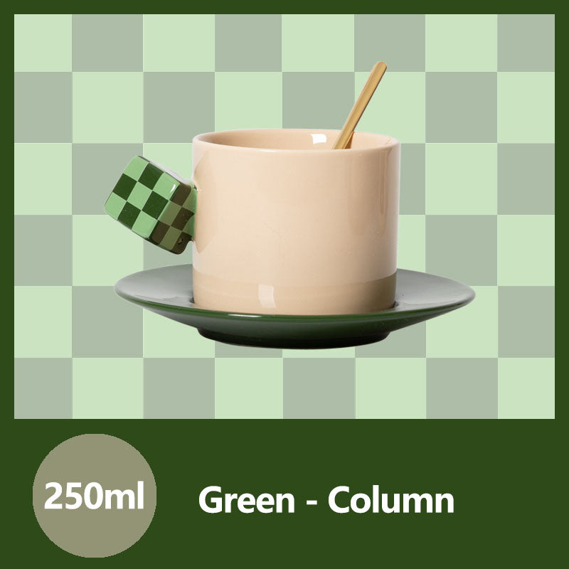 Rubik's Cube Ceramic Coffee Cup Set