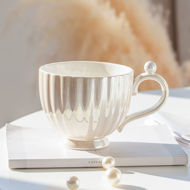 Taza de cerámica degradada Pearl Glaze