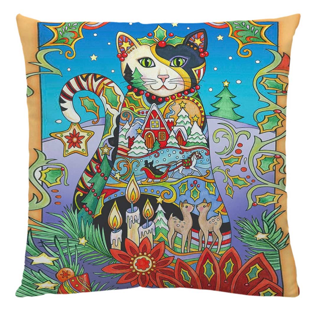 Gustav Klimt Cats Art Kissenbezüge