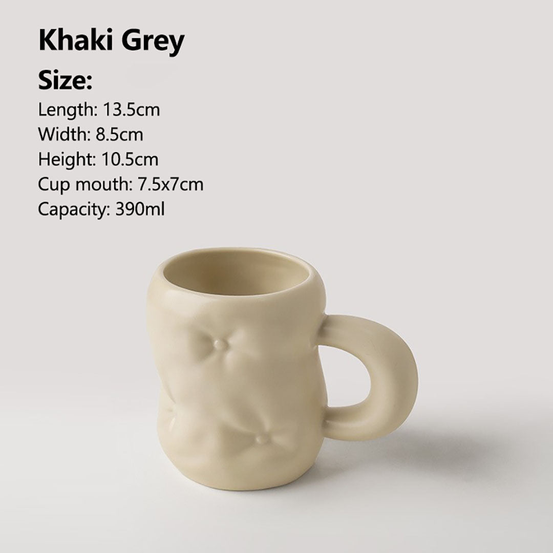 Taza de cerámica creativa