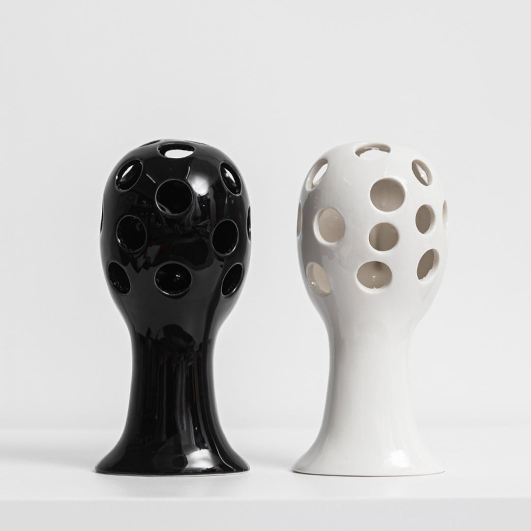 Ceramic Human Face Vase