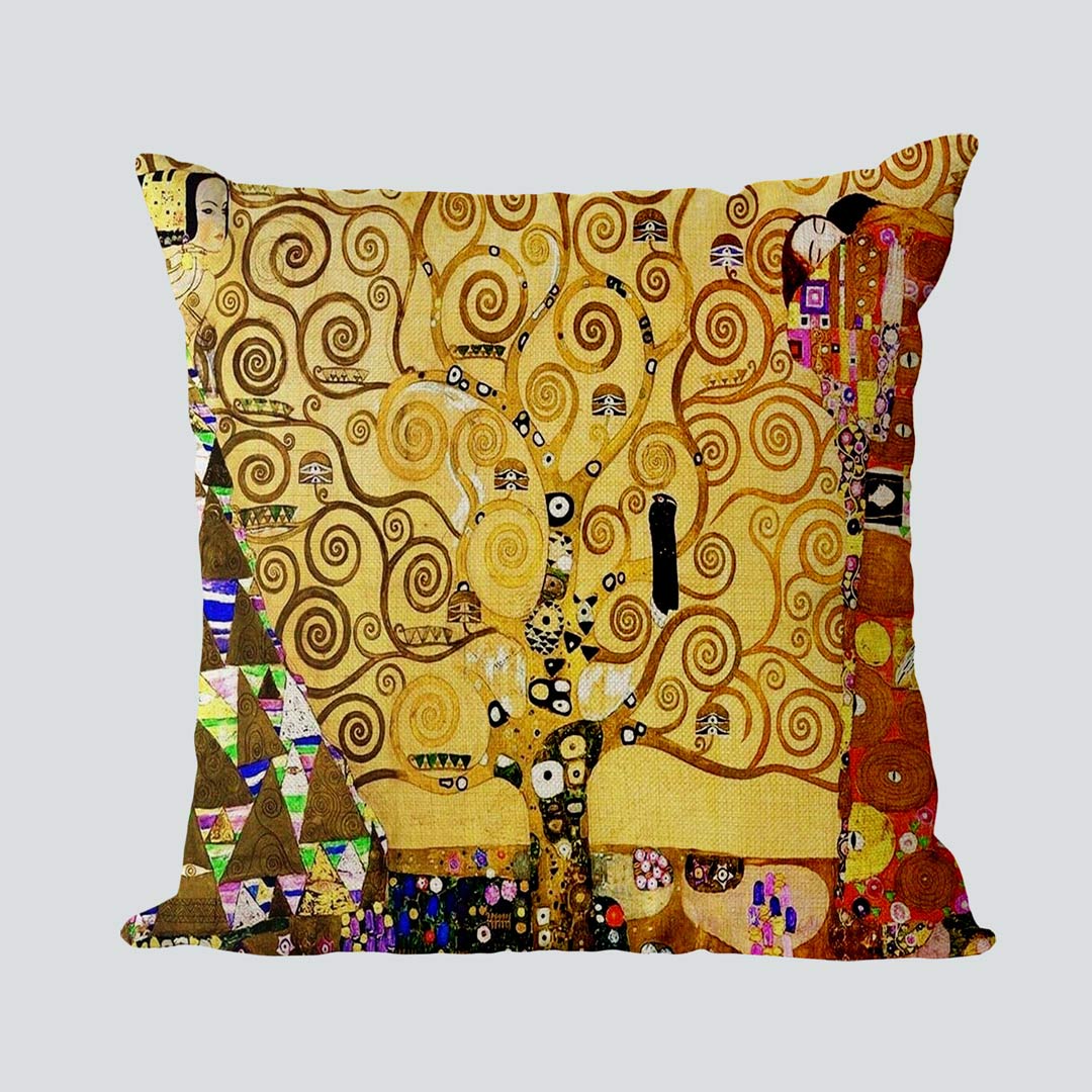 Housses de coussin inspirées de Gustav Klimt