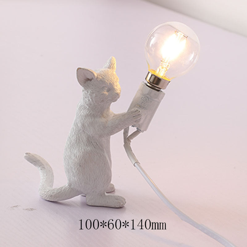 Lampada da tavolo a LED con gatto carino