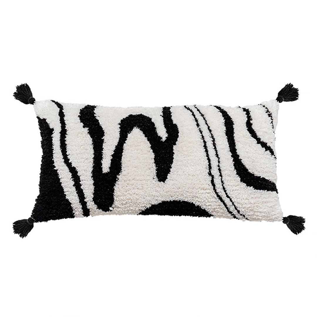 Housses de coussin de broderie tuftée Boho