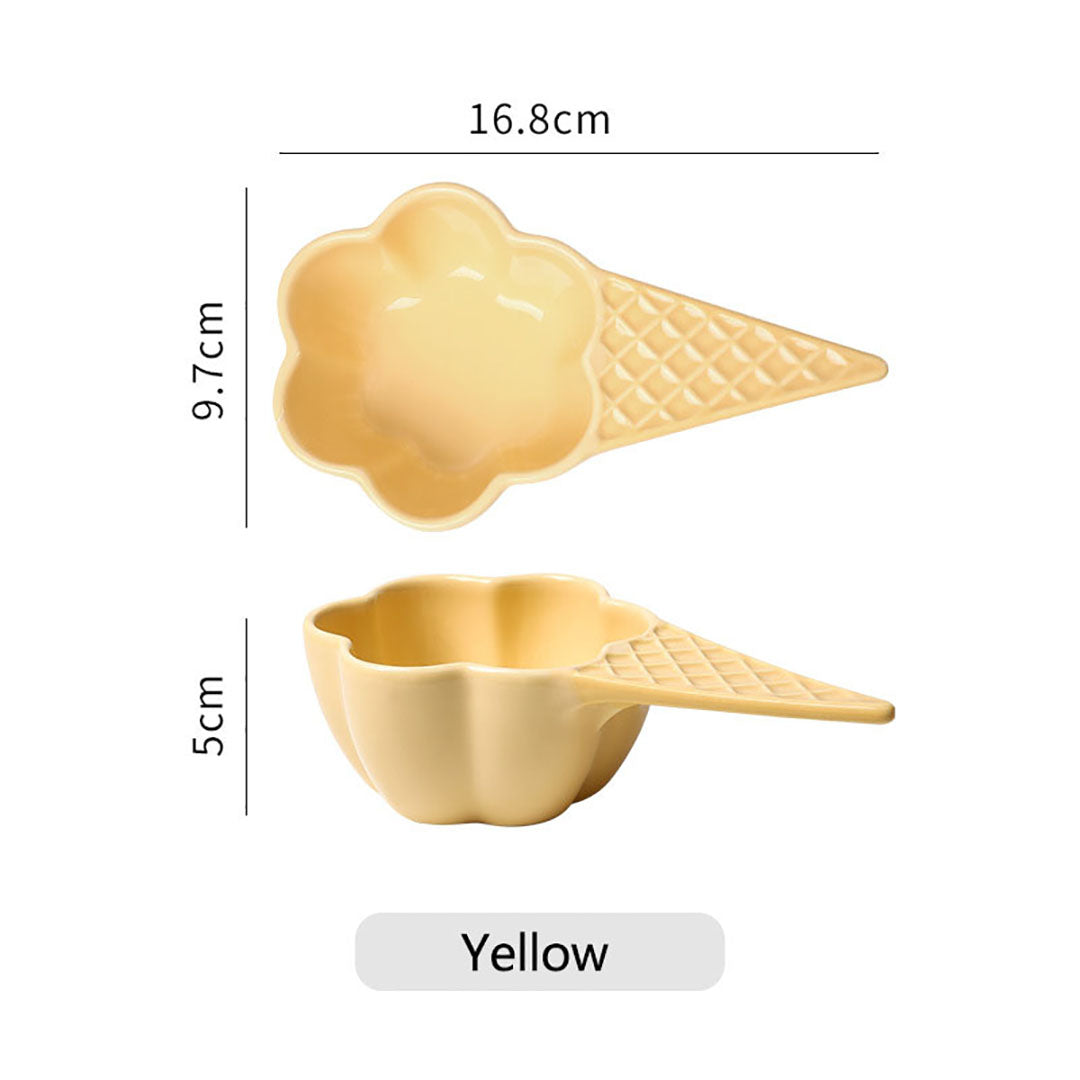 Ice Cream Handle Dessert Bowl