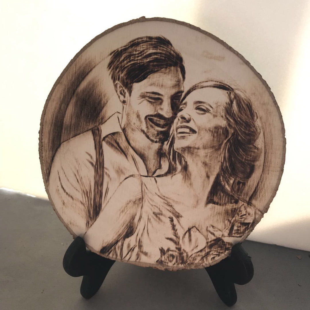 Personized Photo On Wood - Handmade