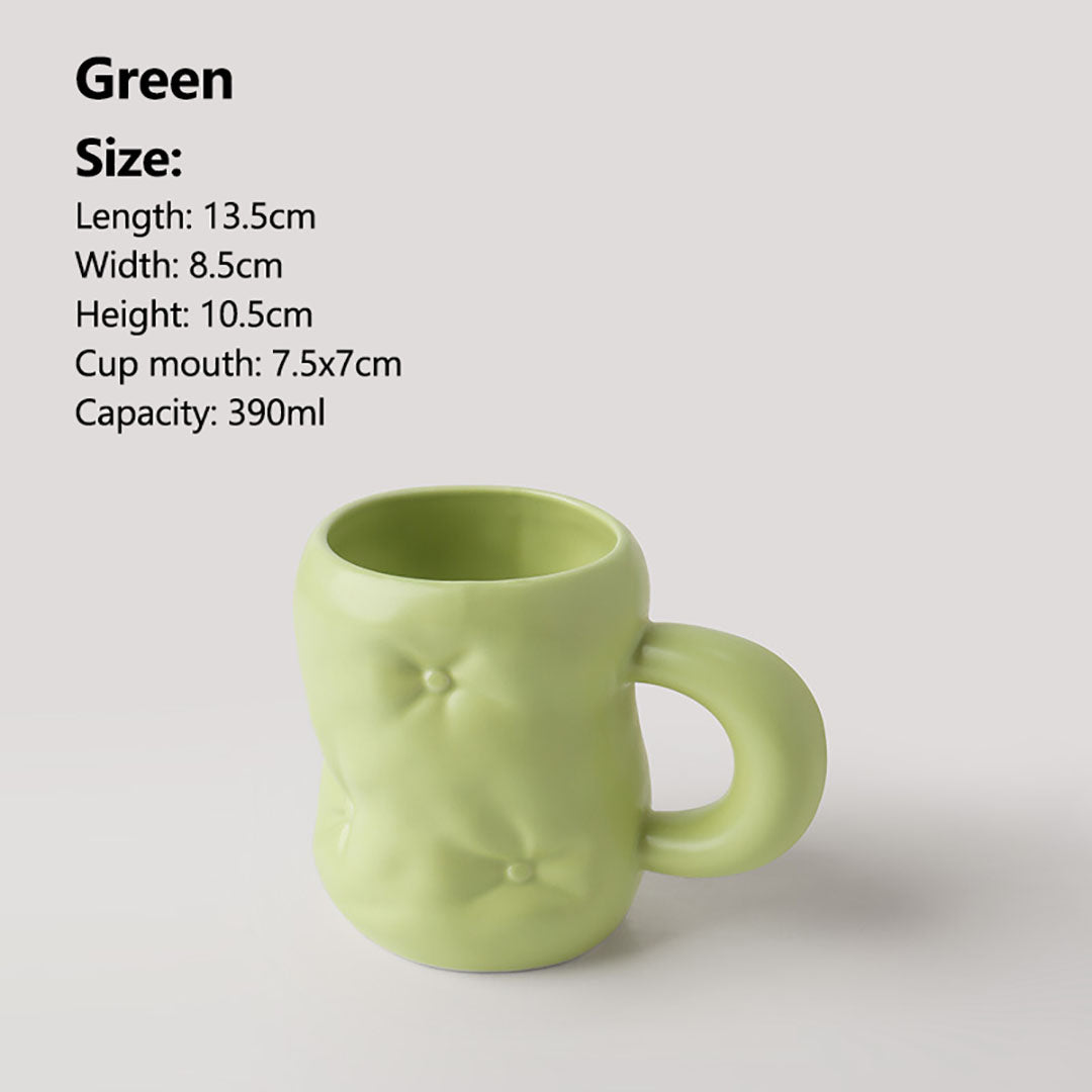 Taza de cerámica creativa