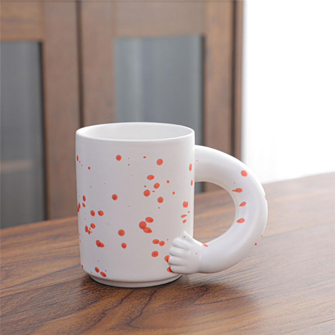 Ceramic Fat Arm Handle Mug