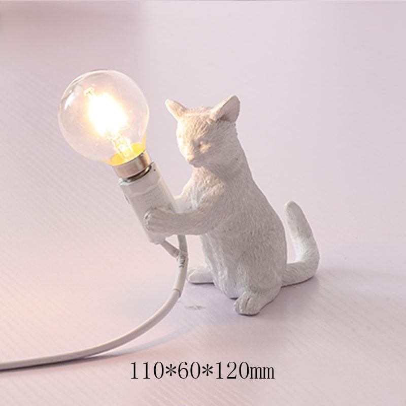 Lampada da tavolo a LED con gatto carino