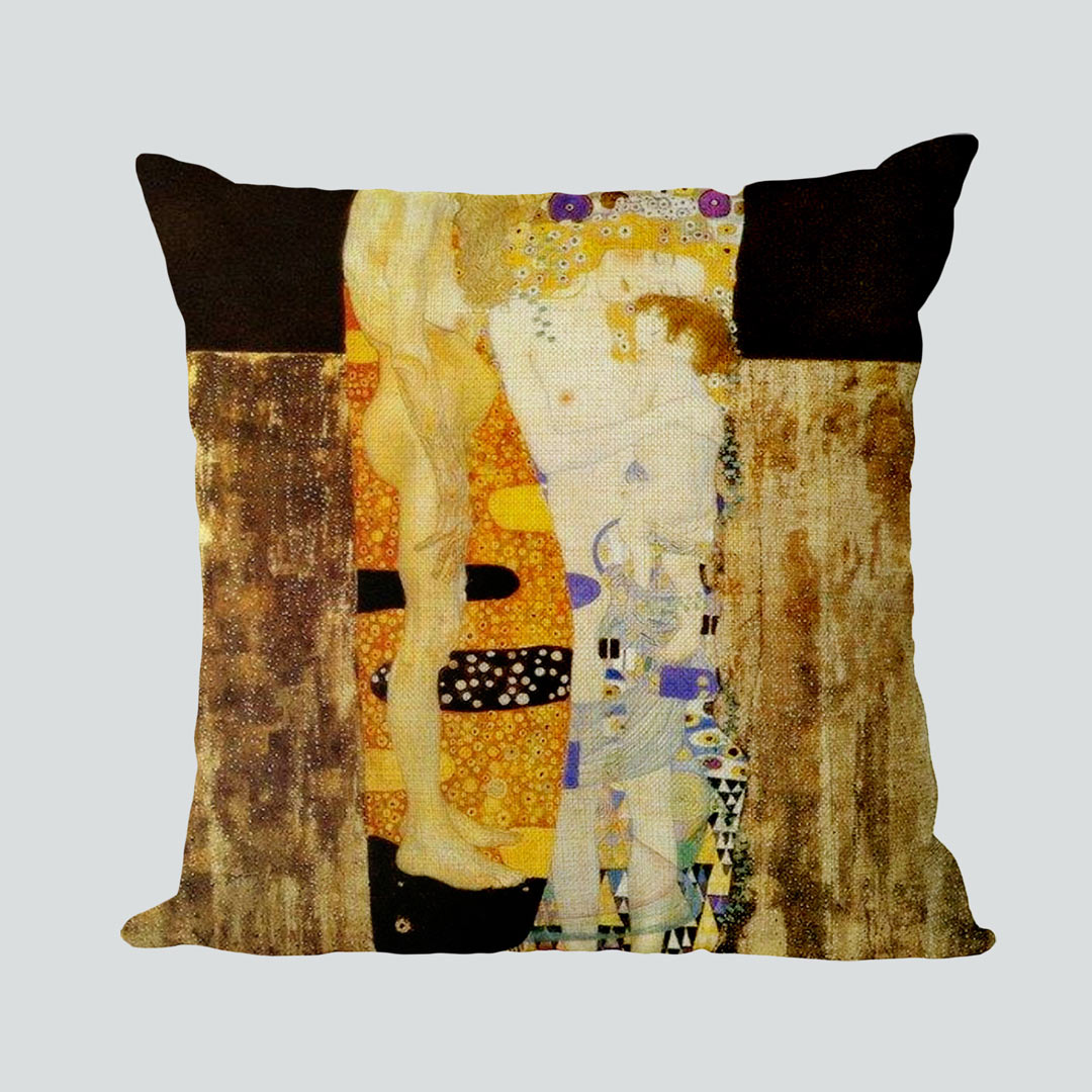 Housses de coussin inspirées de Gustav Klimt