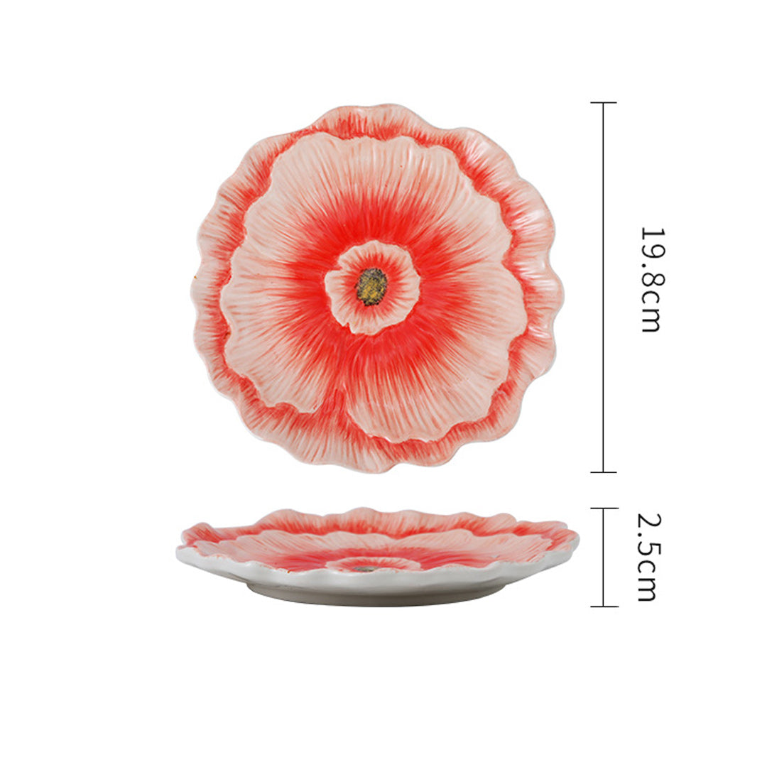 Cuencos y platos de flores
