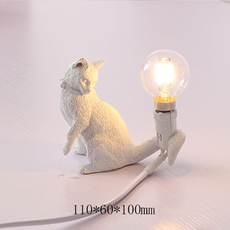 Lampada da tavolo a LED con gatto carino