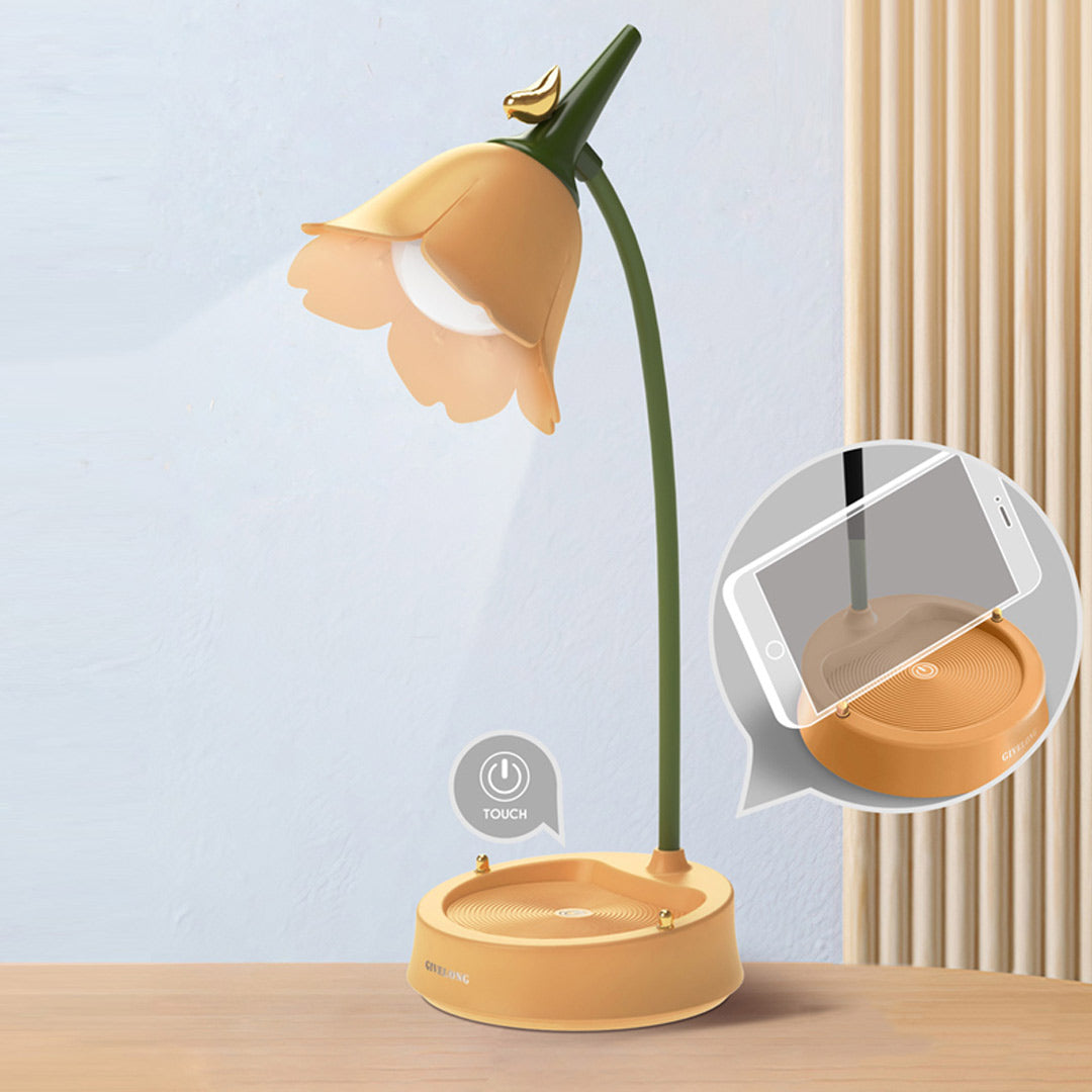 Lámpara de escritorio linda flor