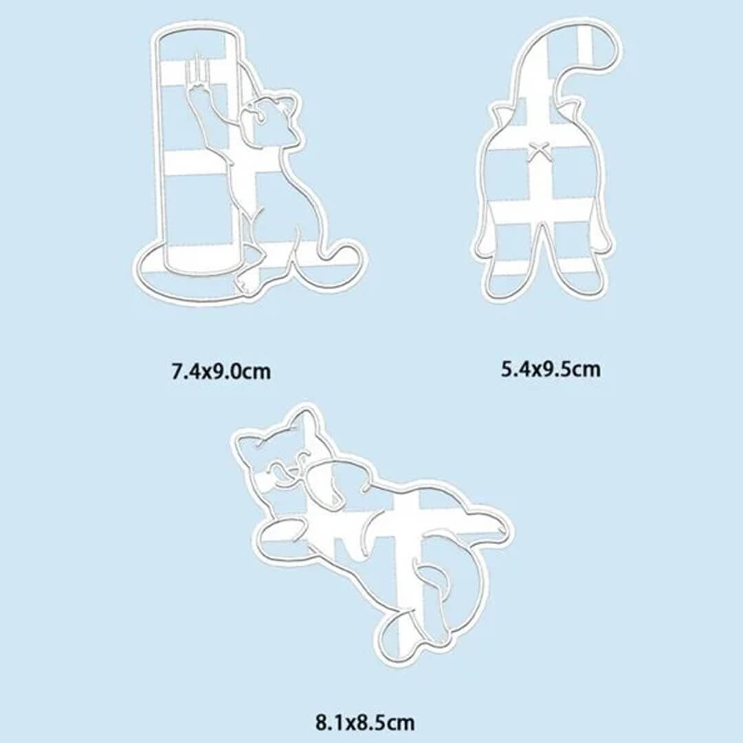 Cat Cute Poses Cookie Cutters