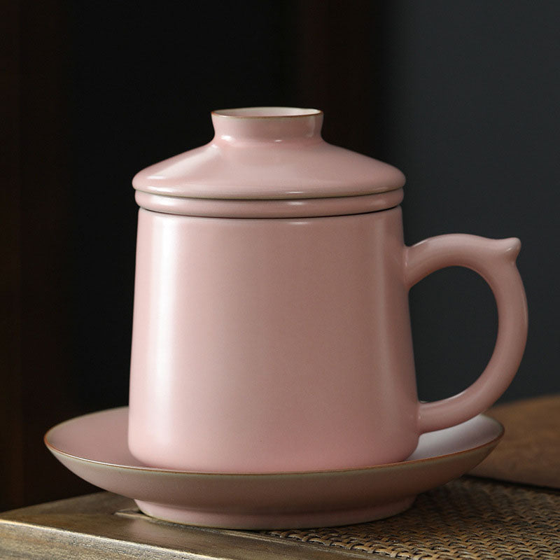 The Premium 'Ru' Kiln Tea Cup 4-Piece Set
