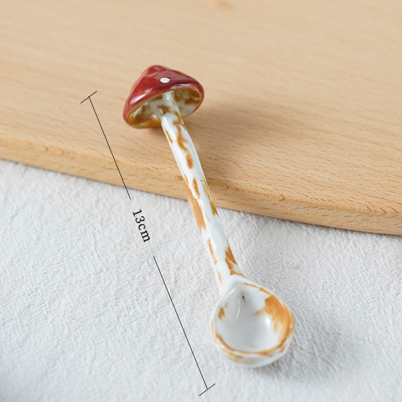 Creative Hand Pinch Mushroom Cup & Plate