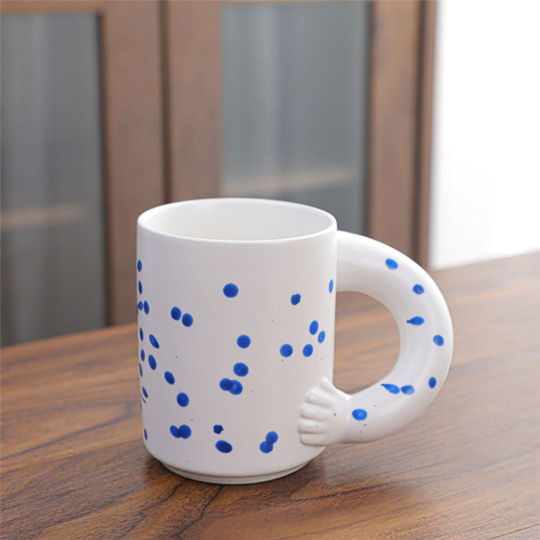 Ceramic Fat Arm Handle Mug