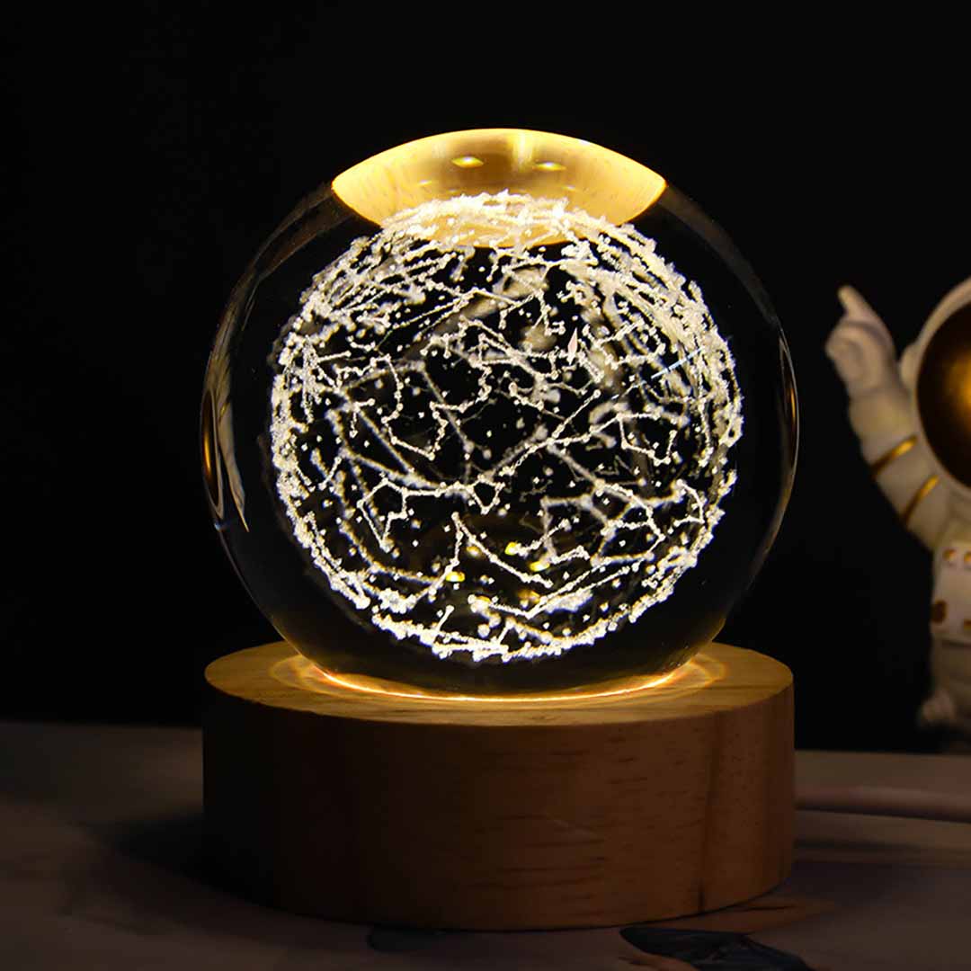 Inside Carved Crystal Ball Night Light