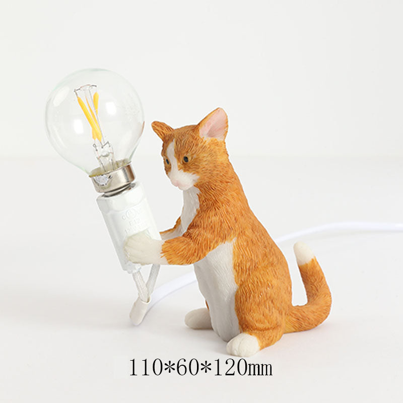 Lampada da tavolo a LED con gatto carino