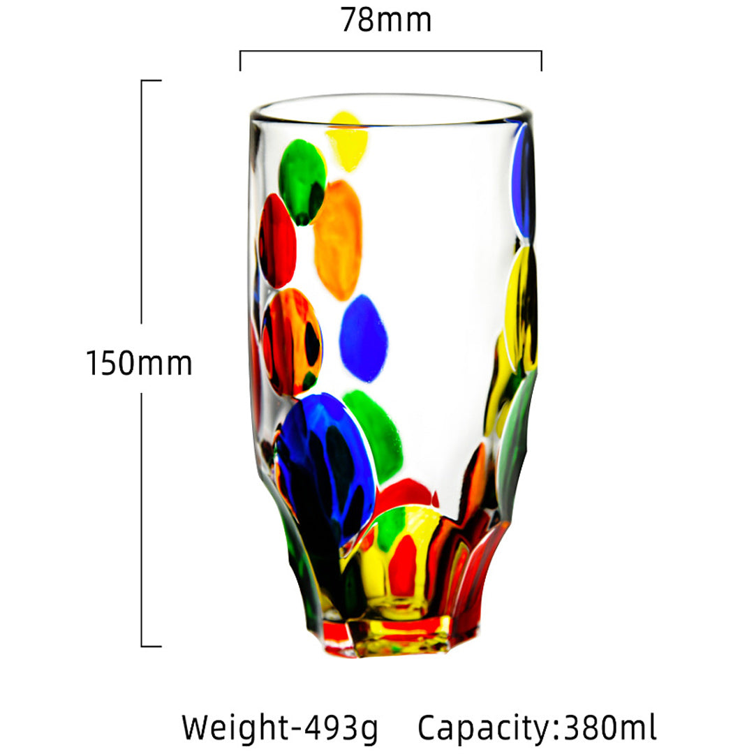 Taza creativa colorida del arco iris