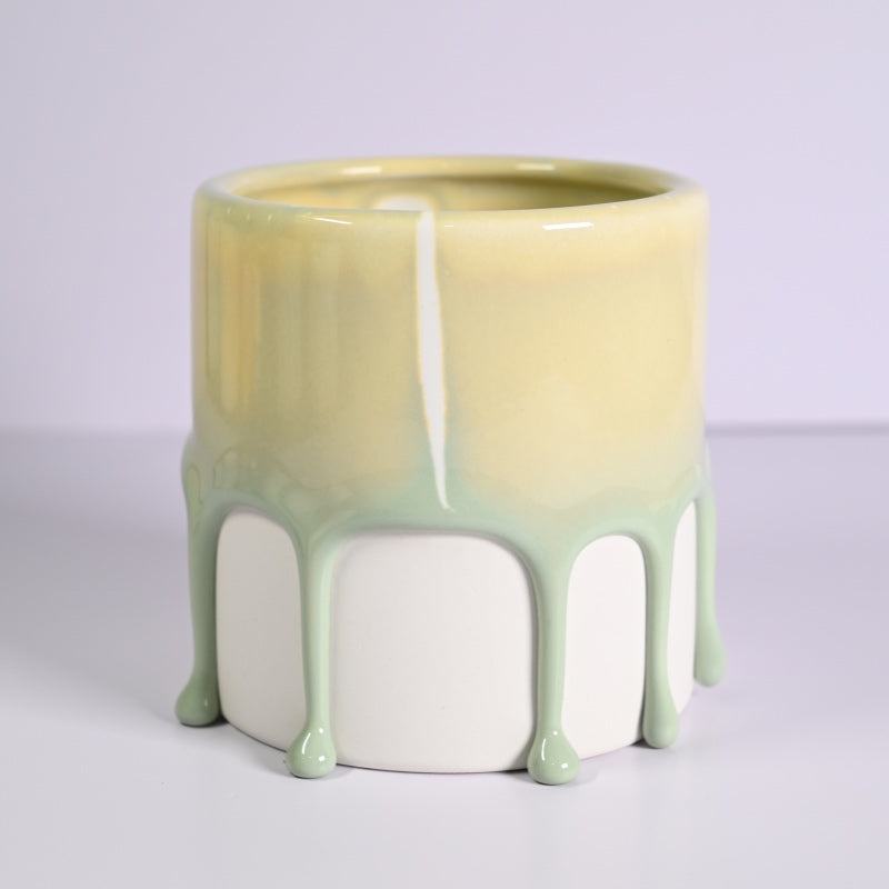 Sweet Dream Hand-made Desktop Drip Glaze Planters