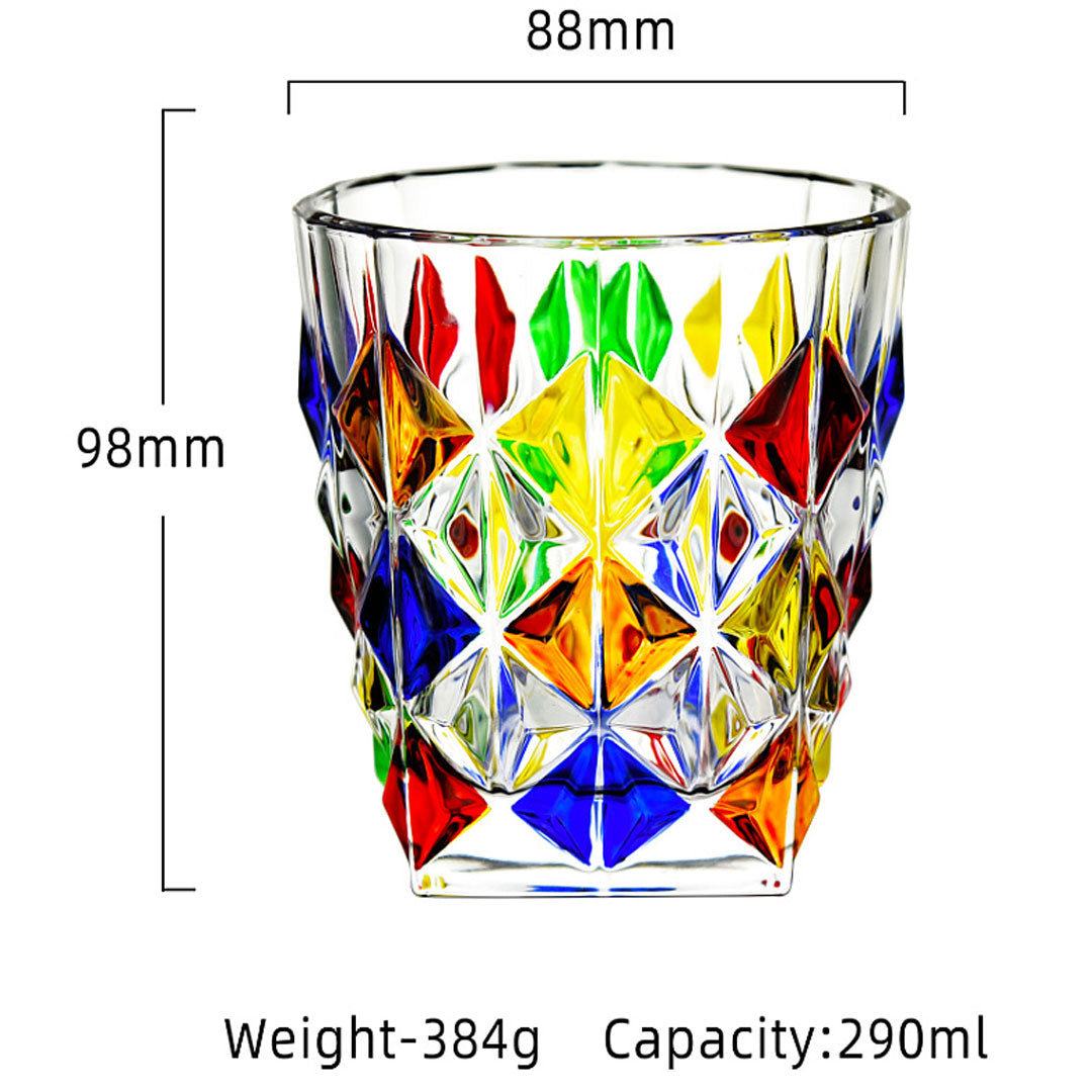 Taza creativa colorida del arco iris