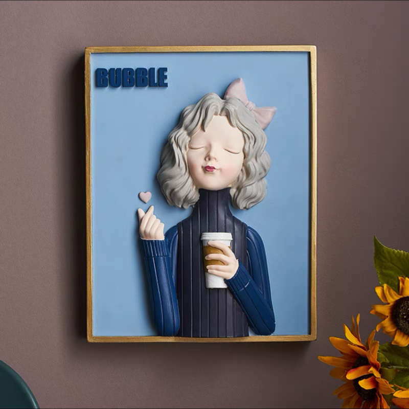 Bubblegum 3D-Wandmalerei