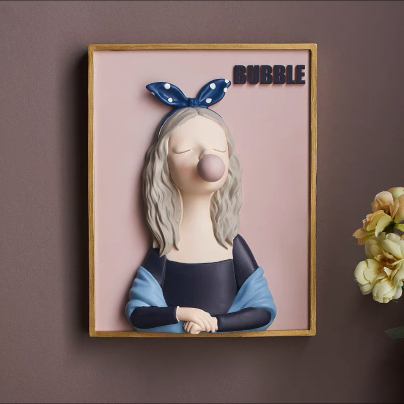 Bubblegum 3D Wall Painting