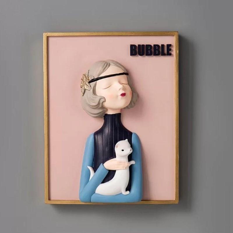 Peinture murale 3D Bubblegum