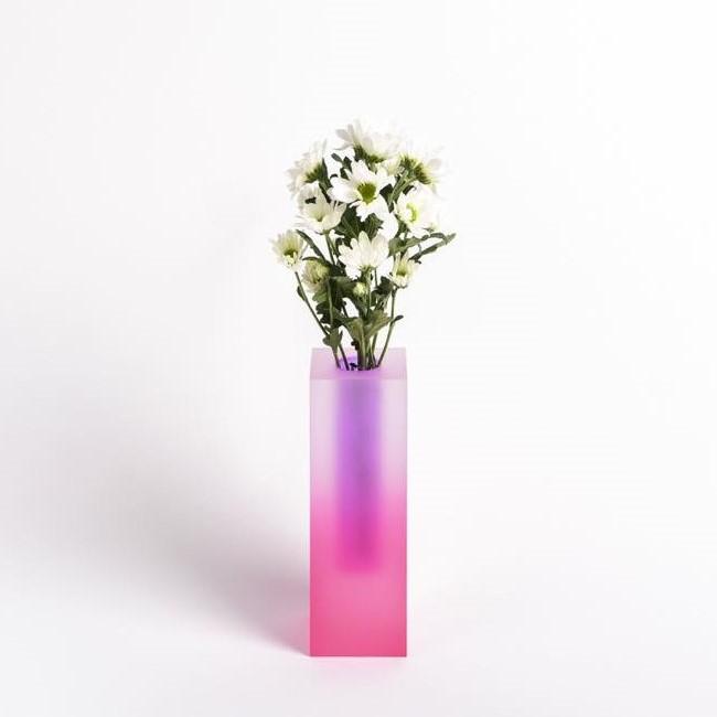 Ensemble de vases à pipe en acrylique néon (4pcs)