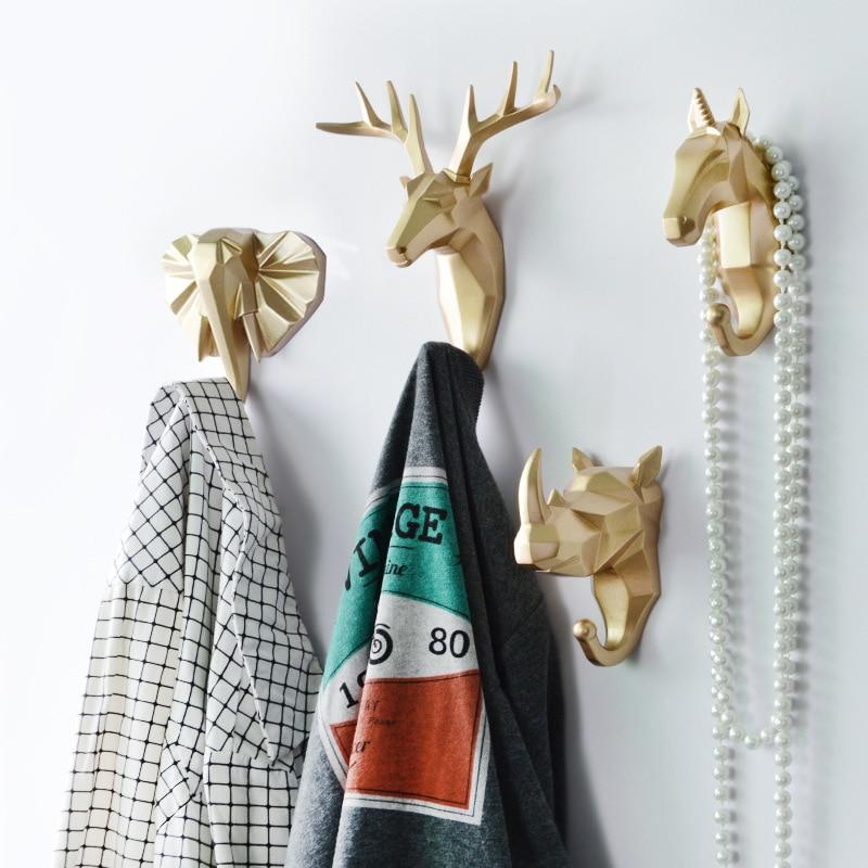 Geometric Wildlife Wall Hook