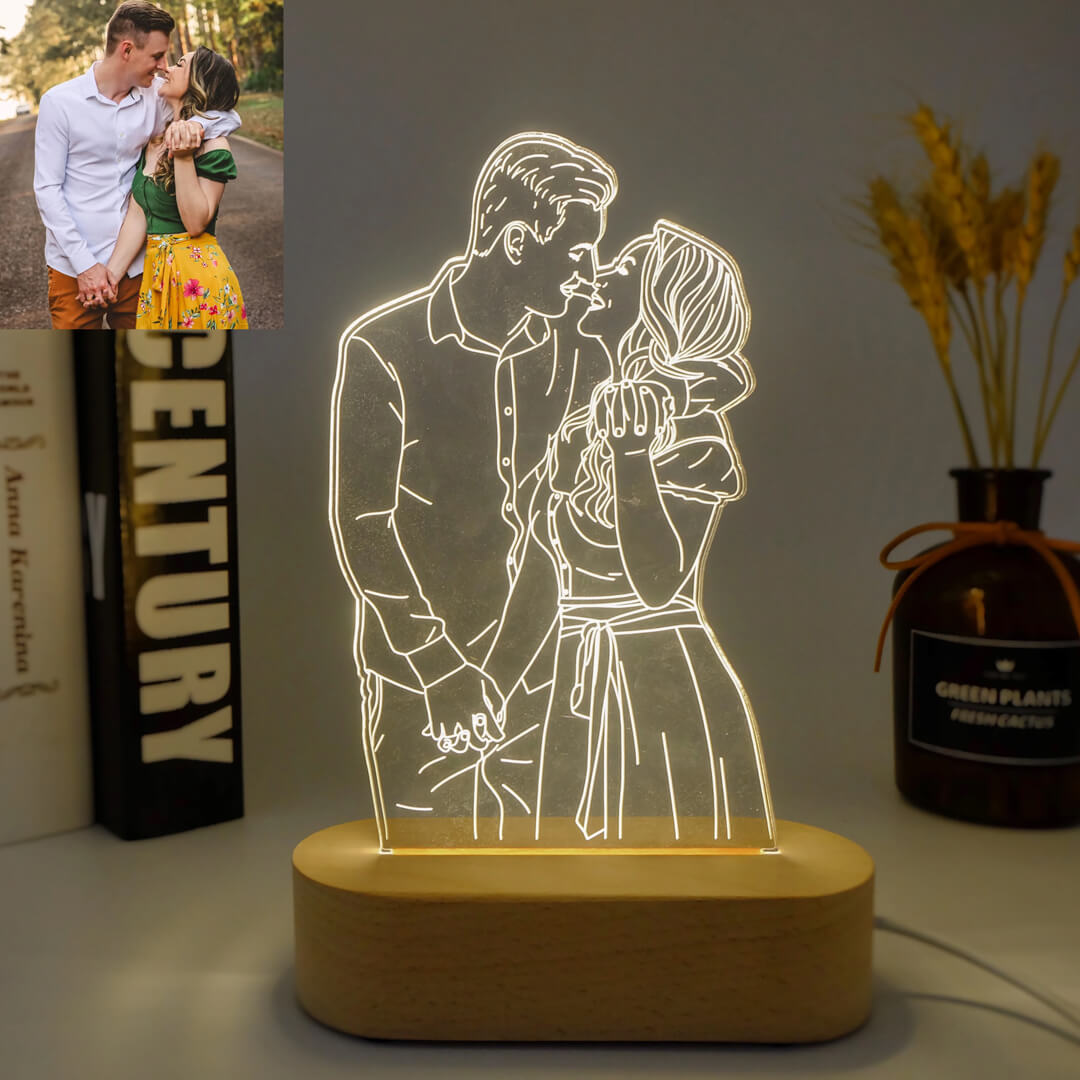 Lampada 3D per foto personalizzate