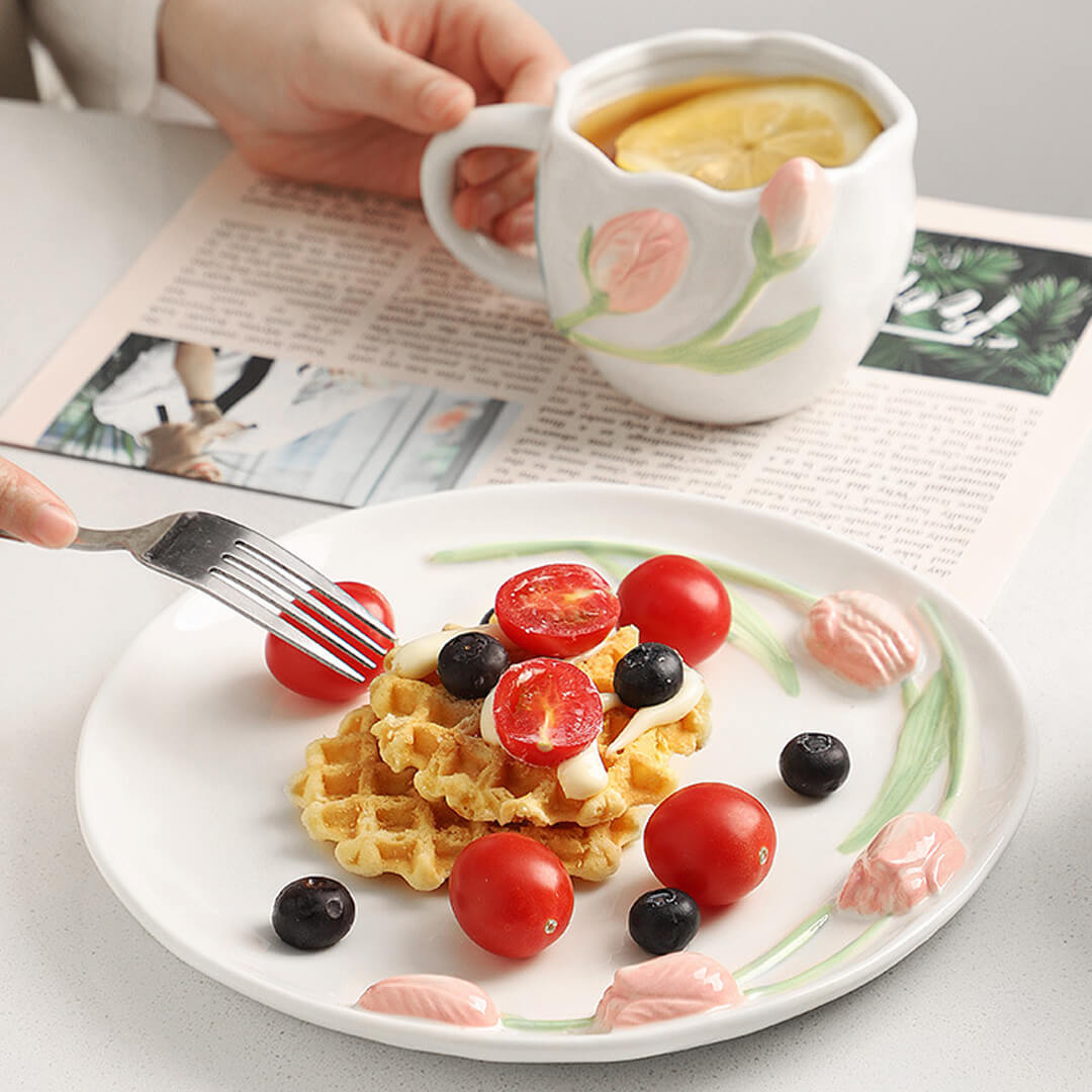 Assiette Tulipe Salade Du Jardin