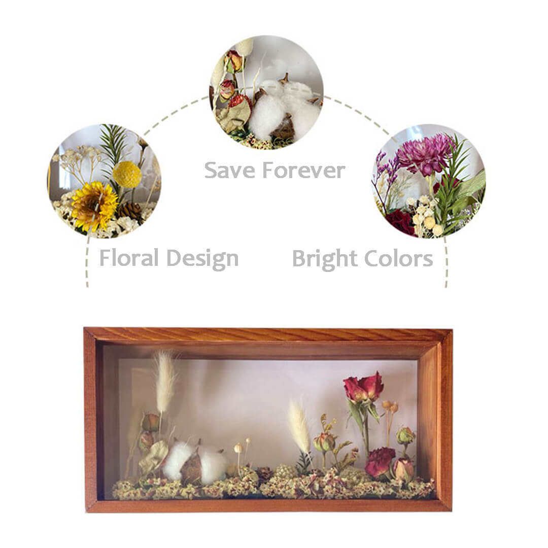 Flower Bouquet with Frame-F-Best Gift for Her/Him