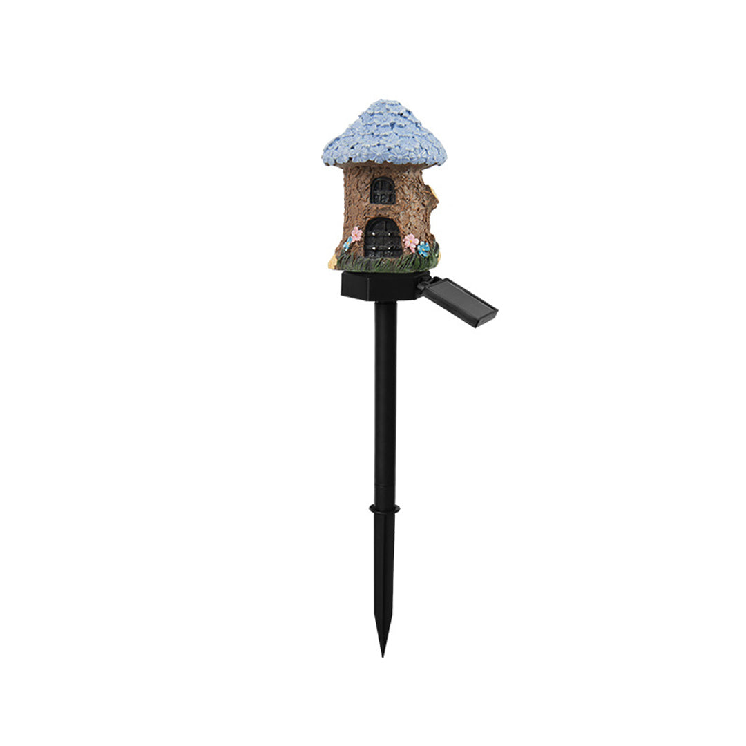 Garden House Statue Solar LED Lights