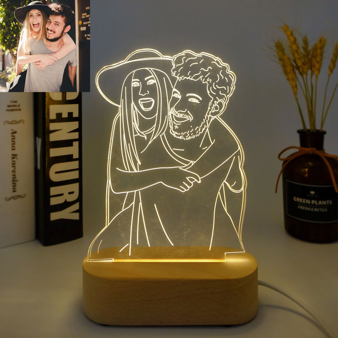 Lampada 3D per foto personalizzate