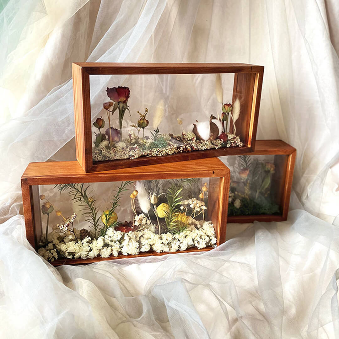 Flower Bouquet with Frame-F-Best Gift for Her/Him