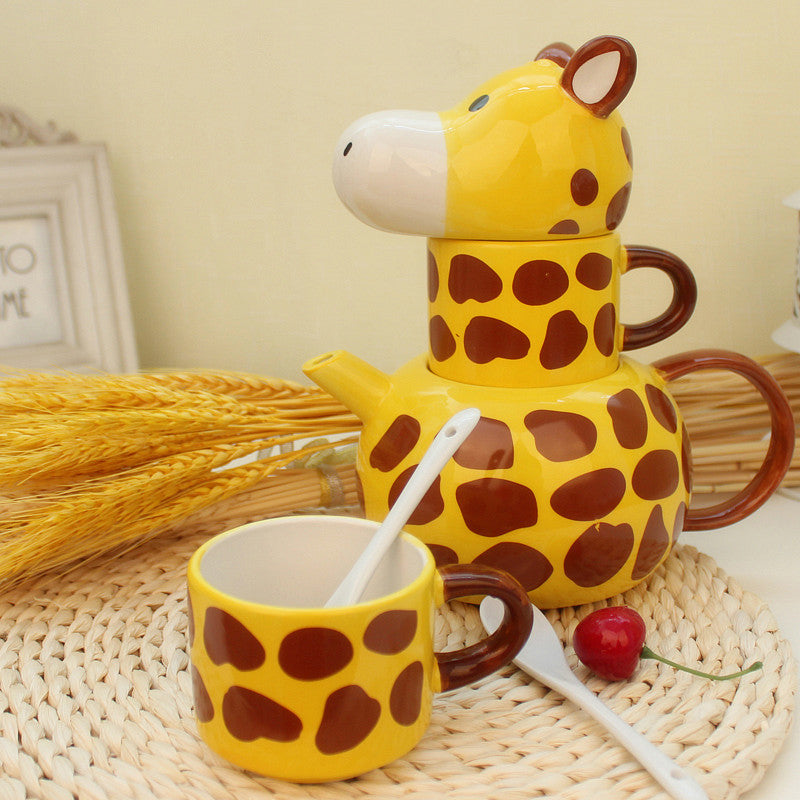 Cute-Giraffe-Coffee-Mug-Set