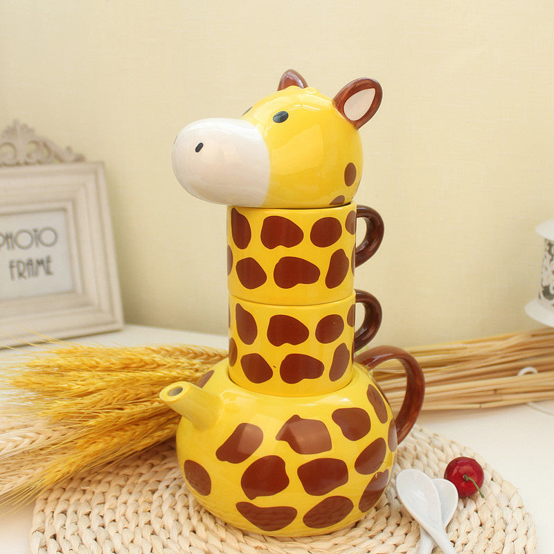 Cute-Giraffe-Coffee-Mug-Set