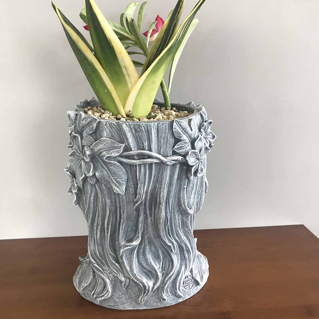 Pot de fleur de visage de fée