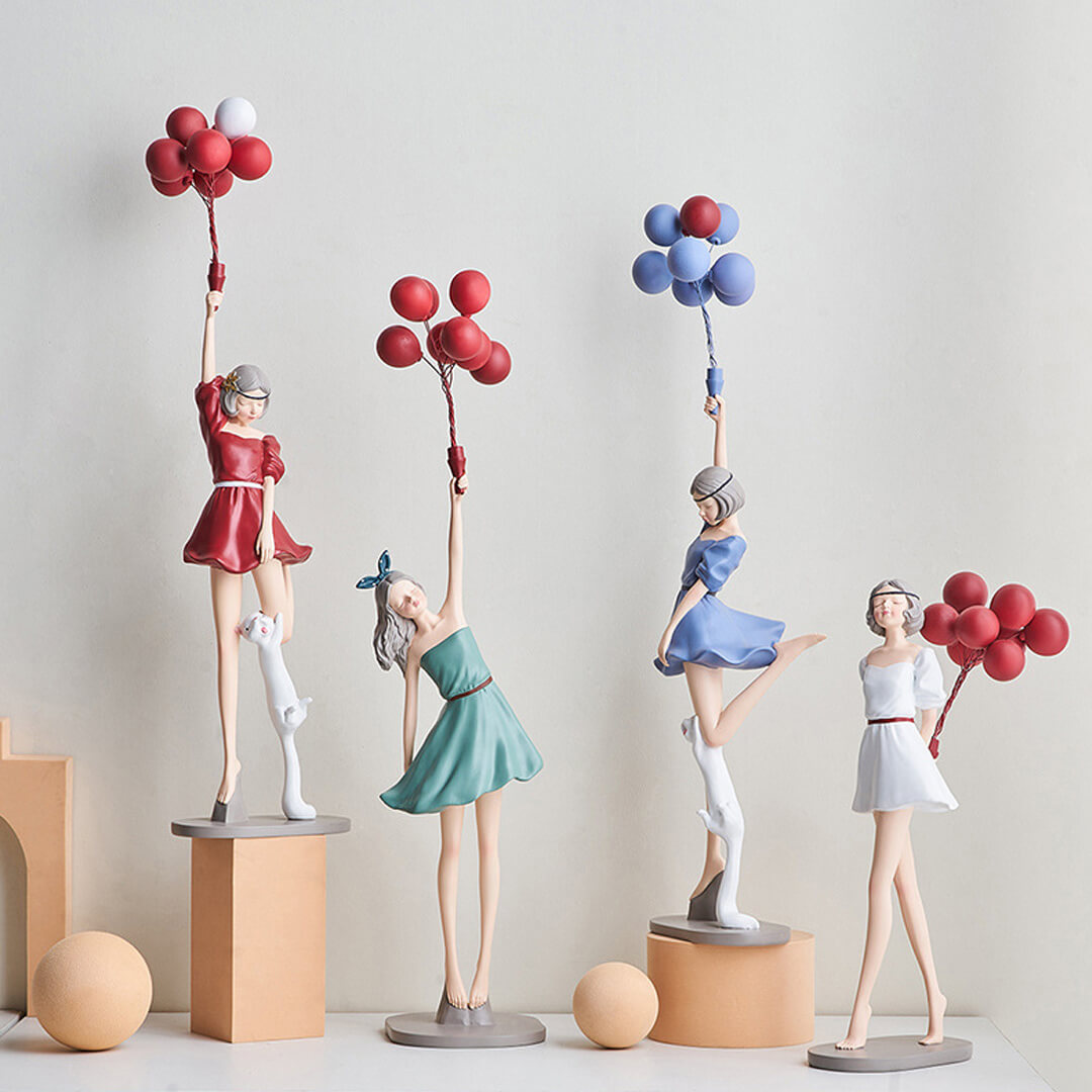 Ornamenti per ragazze con palloncini