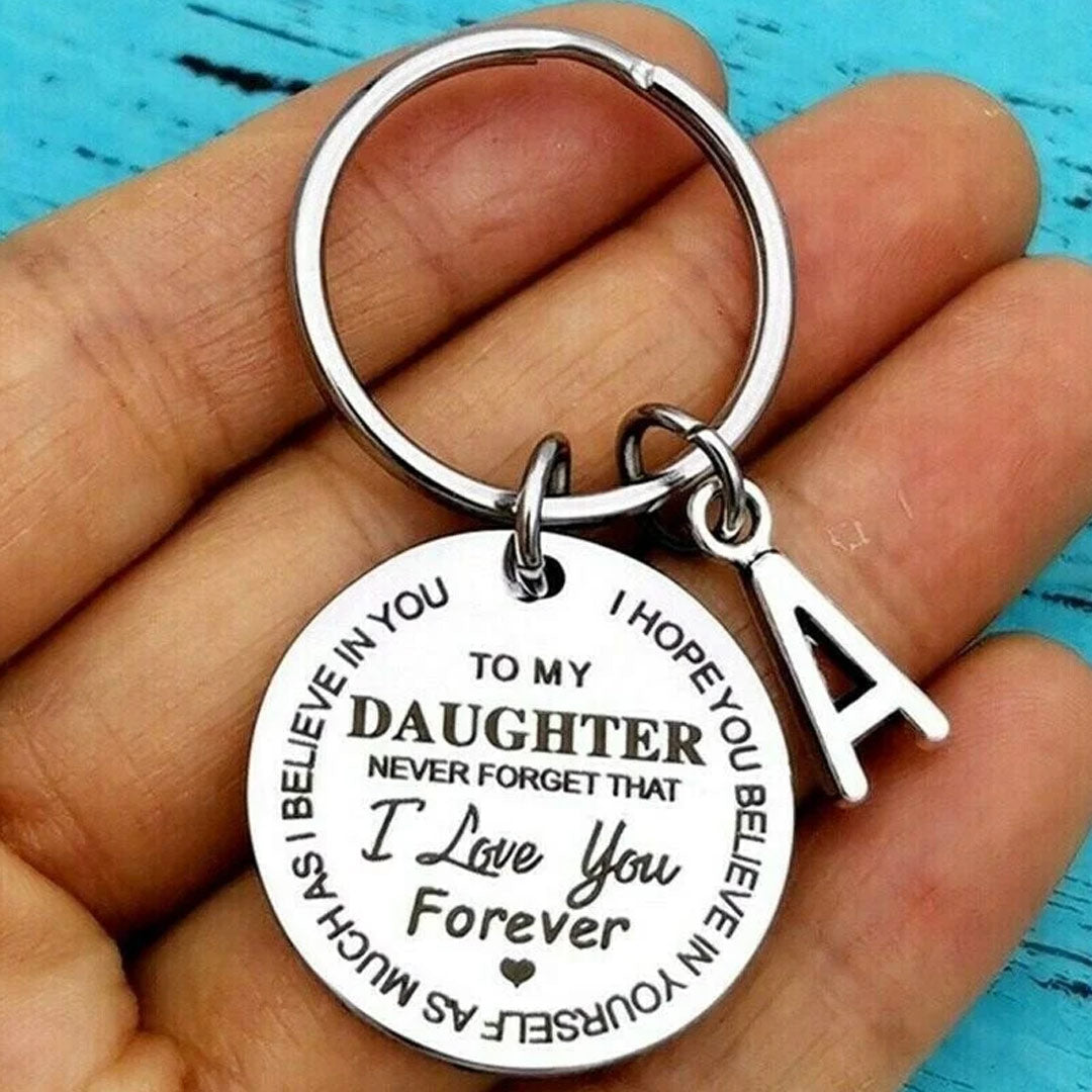 💓(Best Father Mother Gift) My Son / Daughter I Love You Forever Keychain