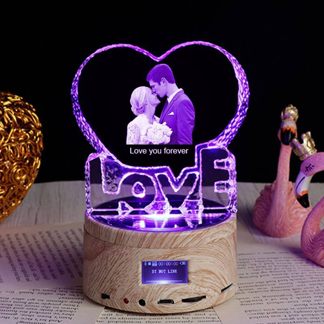 Crystal 3D Customized Music Box Gift