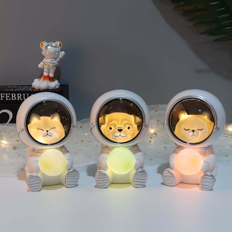 Lindo Animal Astronauta Luces Nocturnas