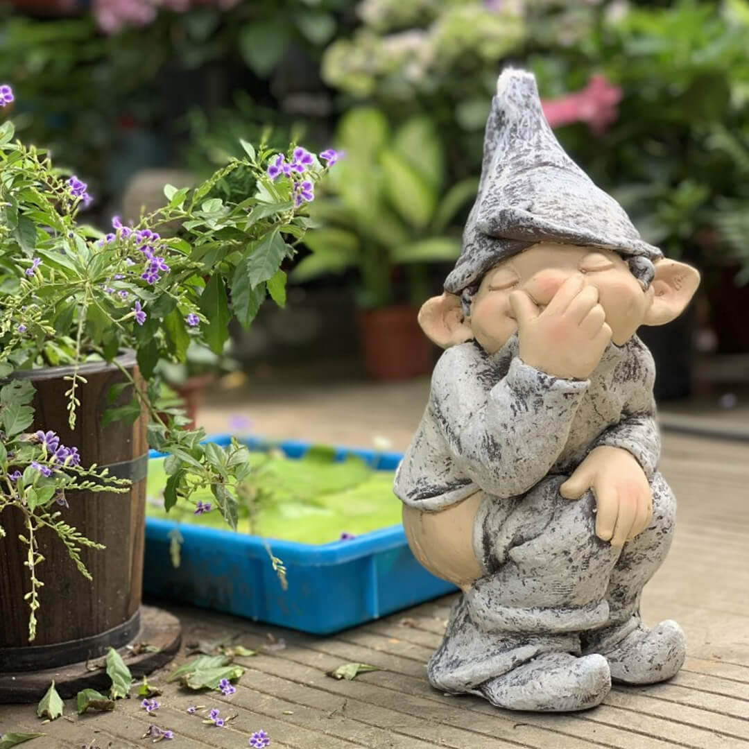 Gartenarbeit Elf Charakter Statue Dekoration